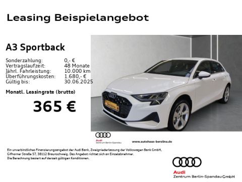 AUDI A3 Sportback 30 TFSI S Line int. S tr.  GRA PDC 