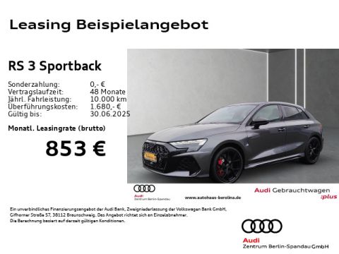 AUDI RS3 Sportback  MATRIX PANO SONOS HuD NAV  ACC