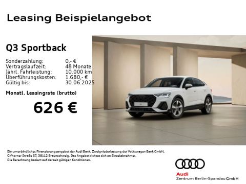 AUDI Q3 Sportback 35 TFSI S line S tronic  NAV  SHZ