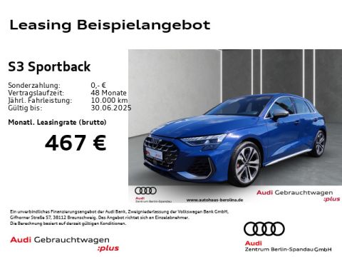 AUDI S3 Sportback  NAV  Virt.C  PDC  GRA SHZ