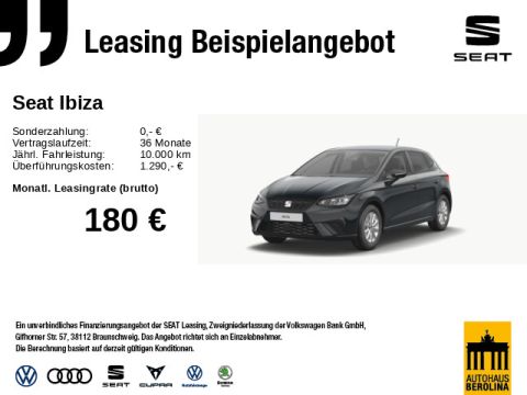 SEAT Ibiza 1.0 TSI Road Edition DSG  Road Ed. Aktion  - Bsp. Bestandskundenangebot - auch f?r Neukunden kalkulierbar