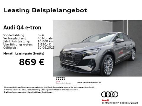 AUDI e-tron Q4  55 Sportback qu. S line  PANO SONOS