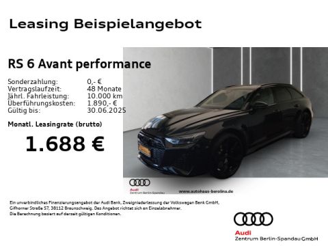 AUDI RS6 Avant performance  PANO StdHz HD-MATRIX HuD