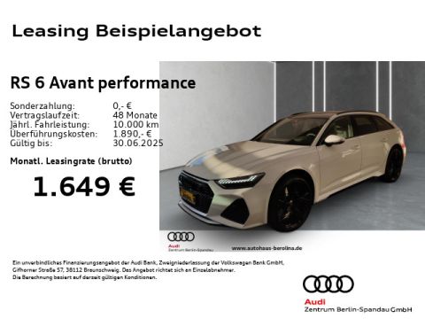 AUDI RS6 Avant performance  HD-MATRIX StdHz PANO B