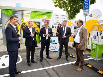 Vier neue Elektroladesäulen am Standort AFA Autohaus Gera Nord eröffnet