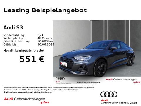 AUDI S3 Lim.  NAV  Opt.-Schwarz  Virt.C  PDC  SHZ