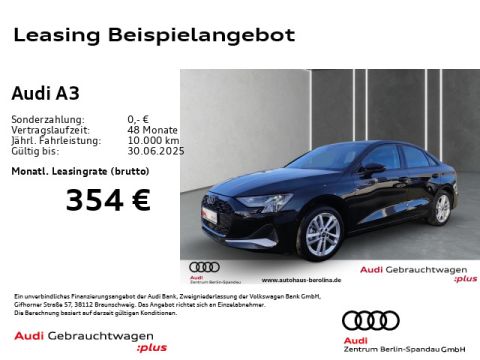 AUDI A3 Lim. 35 TFSI Adv. S tronic  Virt.C  NAV  SHZ